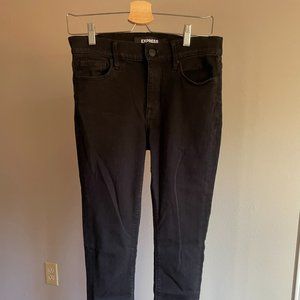 Express black skinny jeans